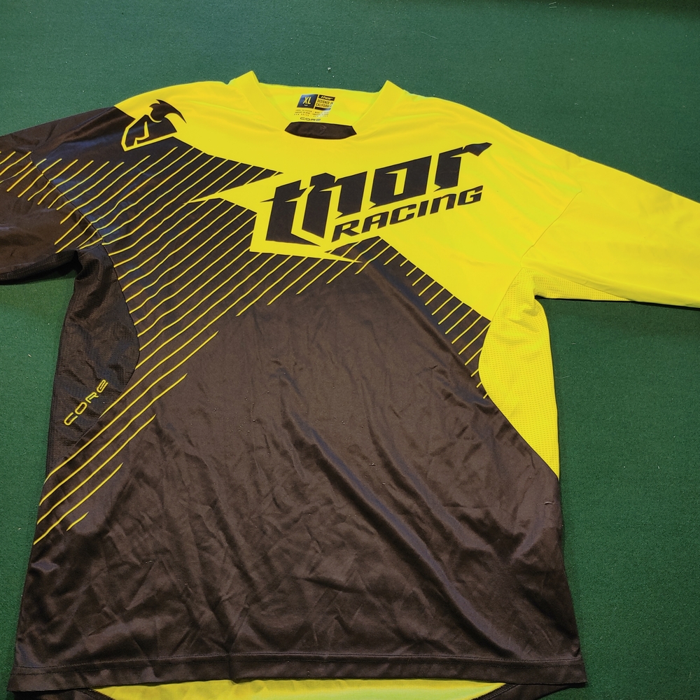 Thor Racing Yellow and Black Jersey